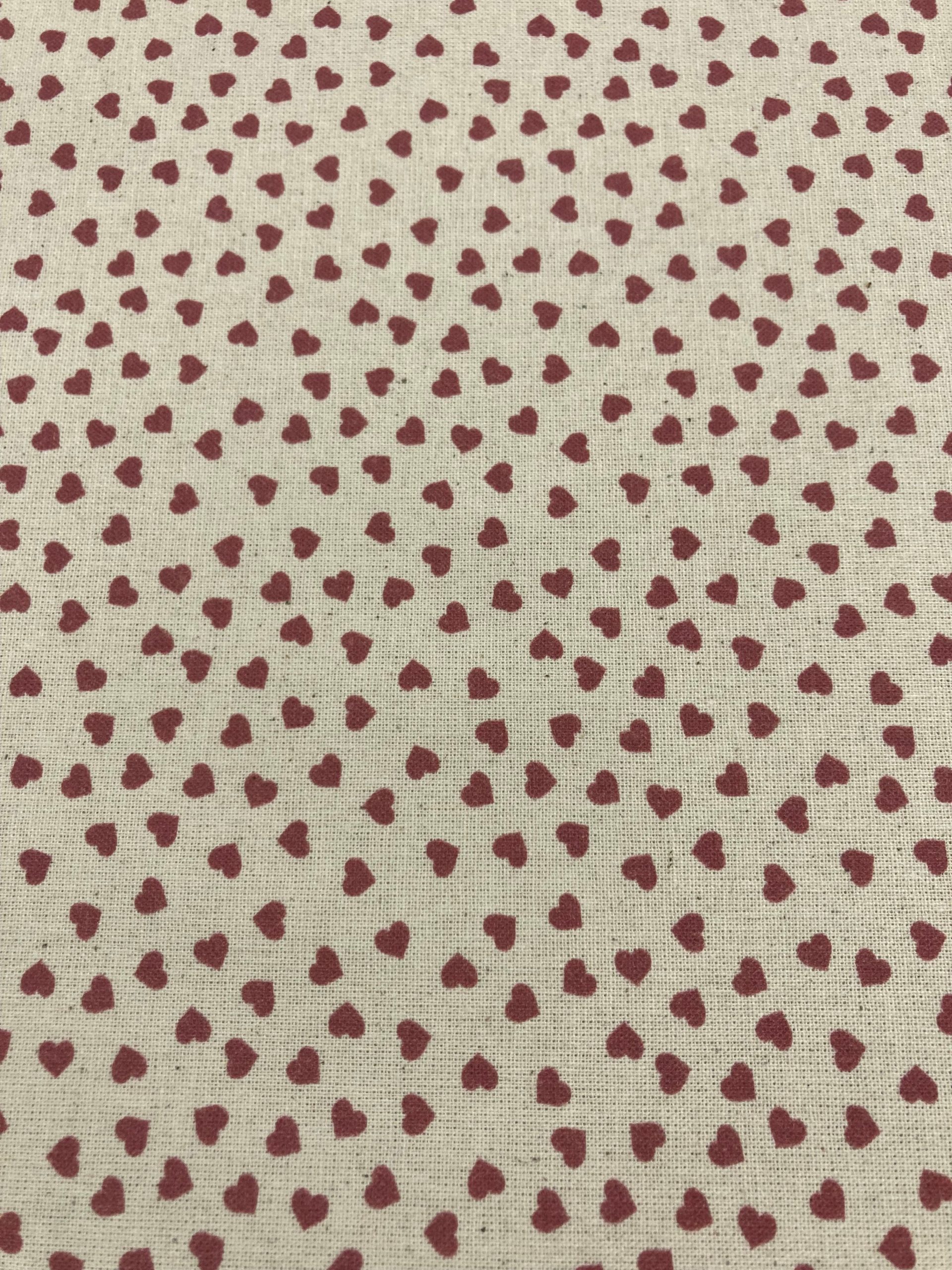 Algodón Mireia corazones rosa maquillaje fbeige