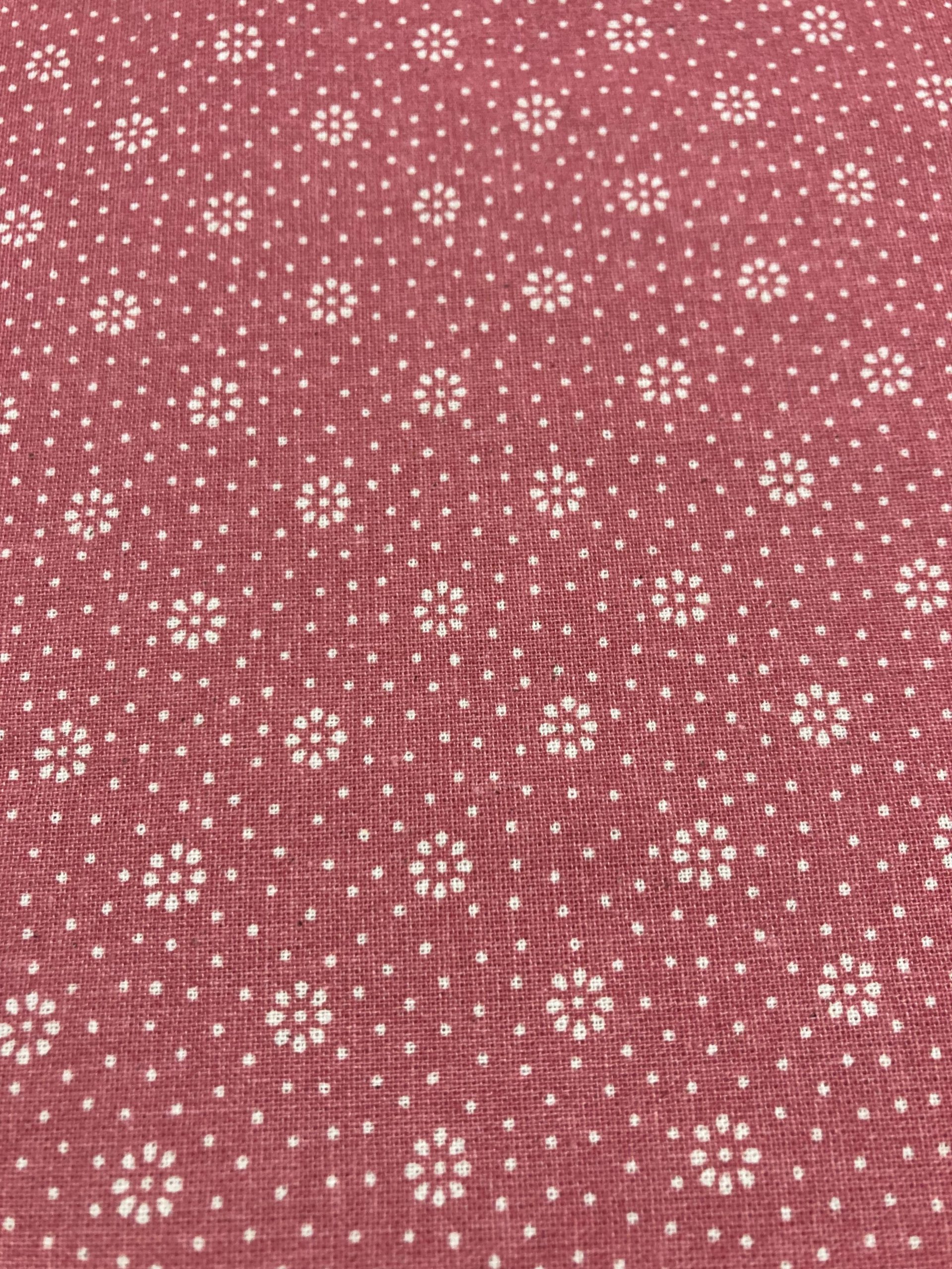 Algodón Mireia flor/lunar f.rosa maquillaje