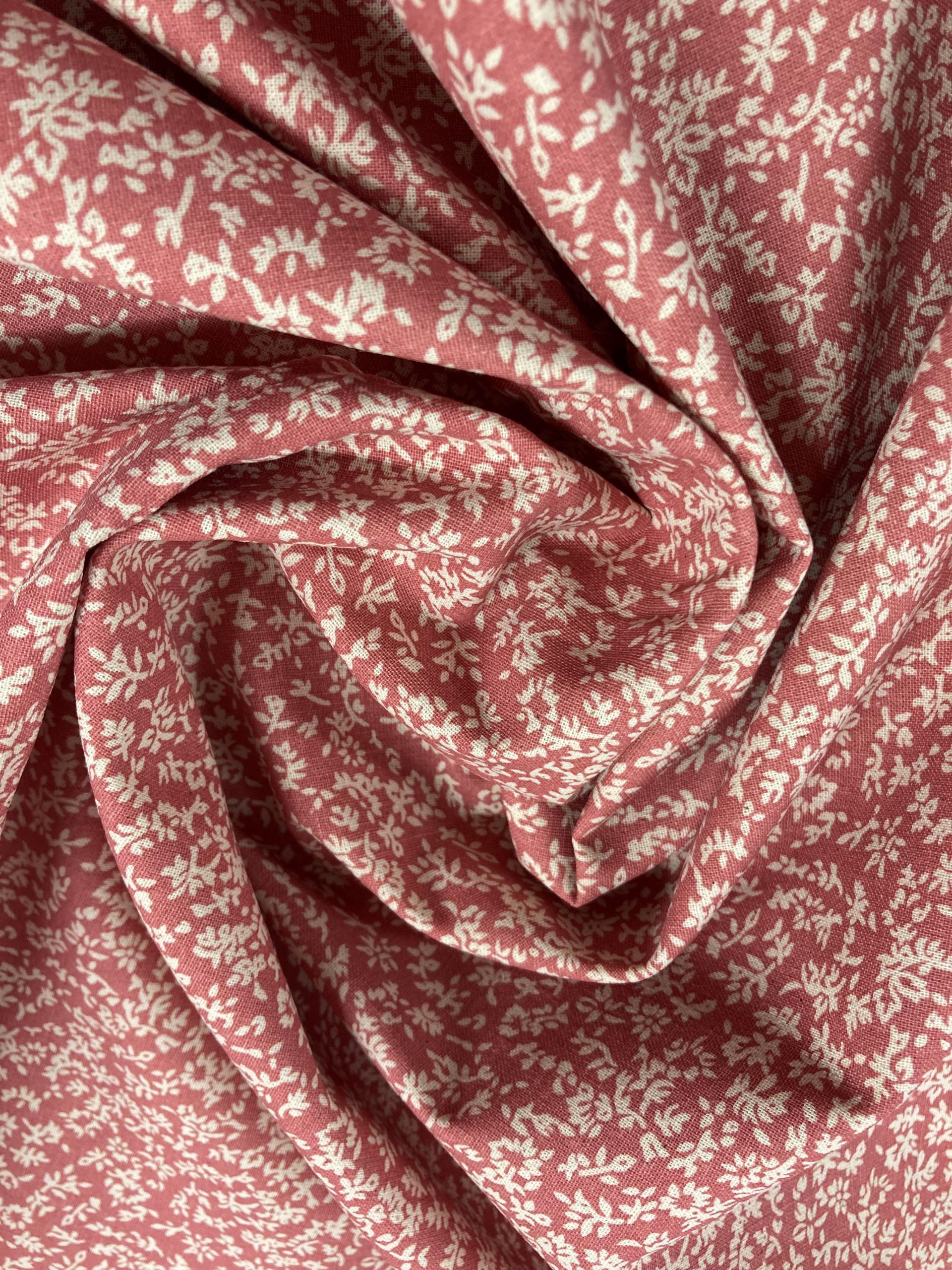 Algodón Mireia florecillas f.rosa maquillaje - Imagen 3