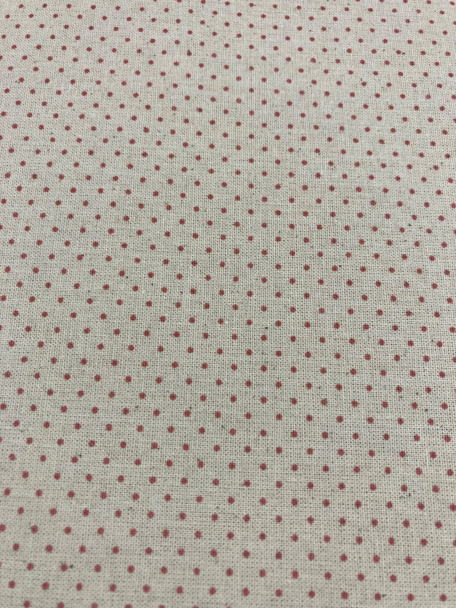 Algodón Mireia lunar rosa maquillaje f.beige