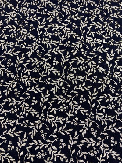 Algodón Navidad tallo/flor plata