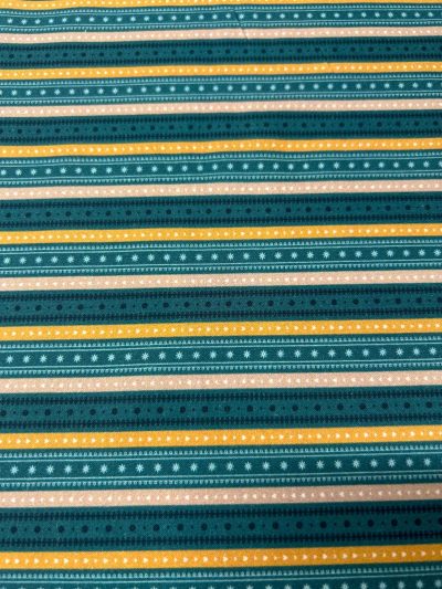 Algodón Bisou Rayas Estampadas