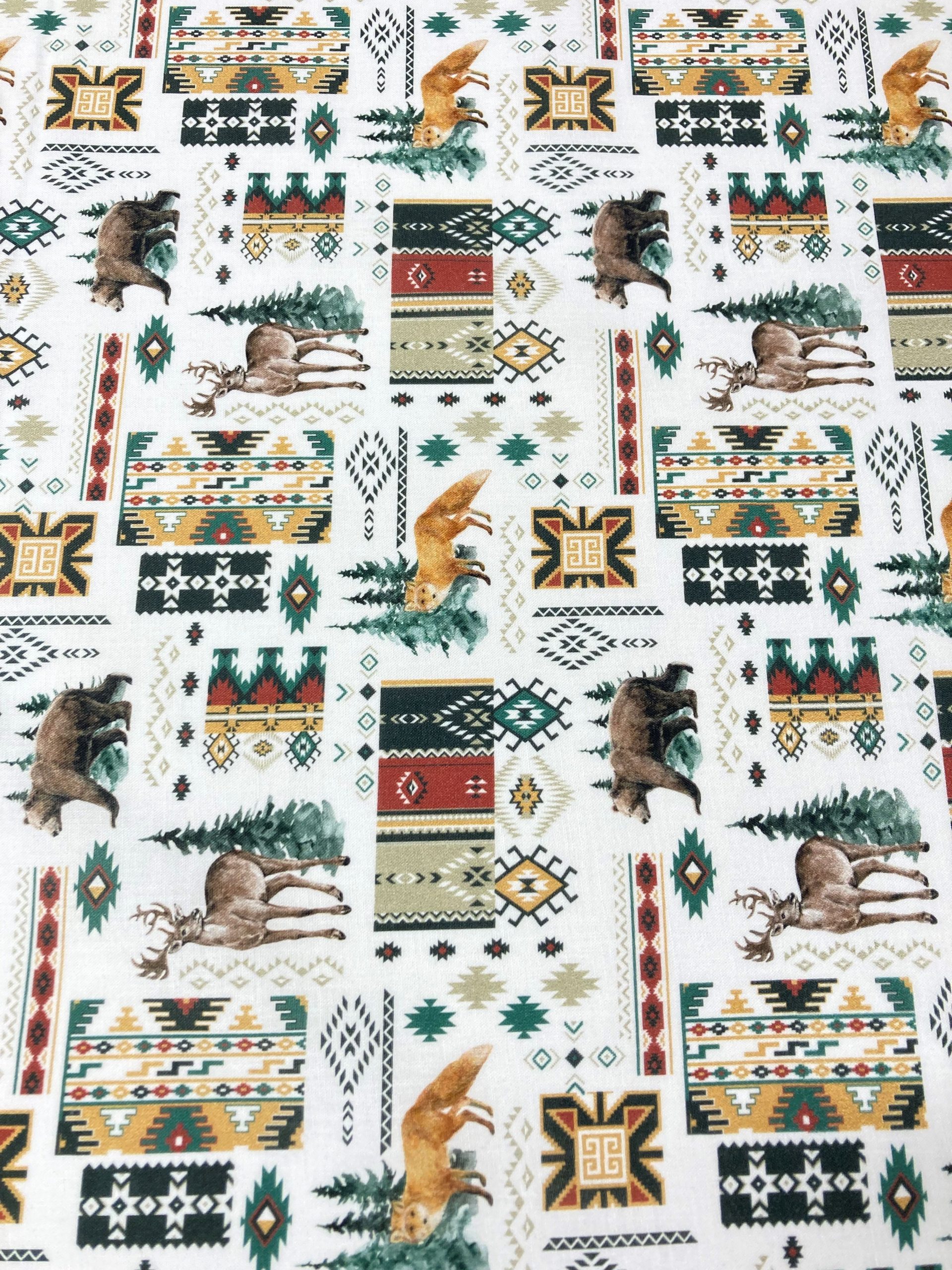 Algodón Dakota geometric animales