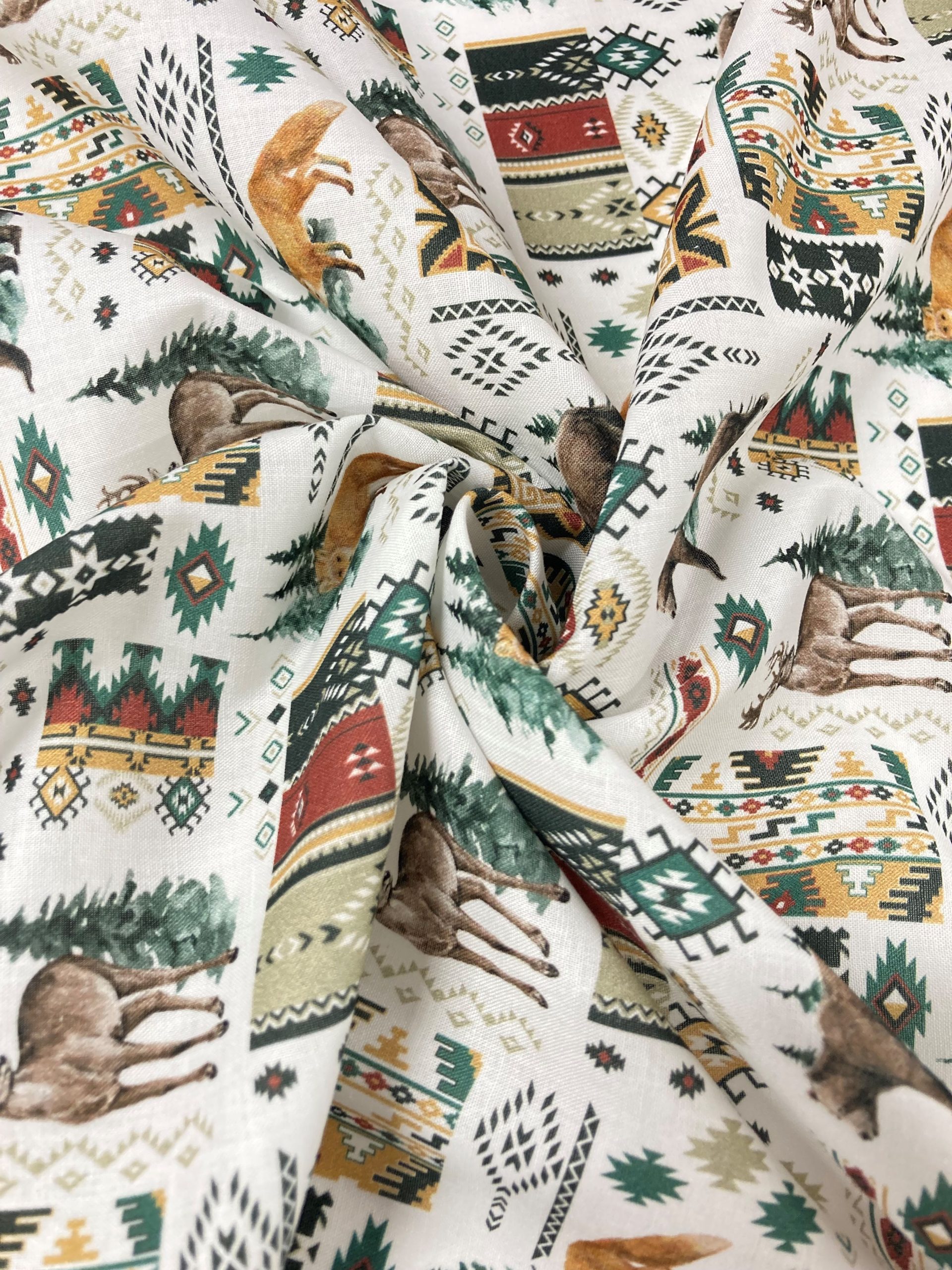 Algodón Dakota geometric animales - Imagen 2