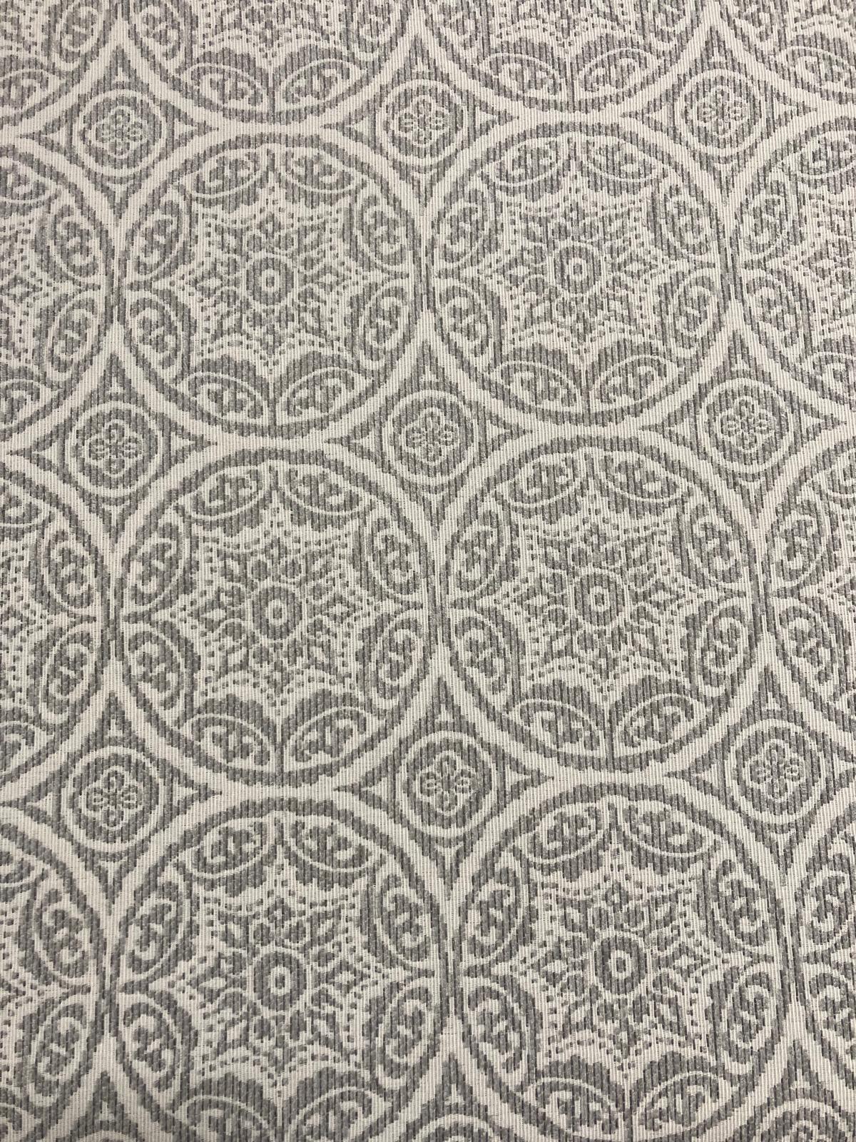 Jacquard mandalas gris