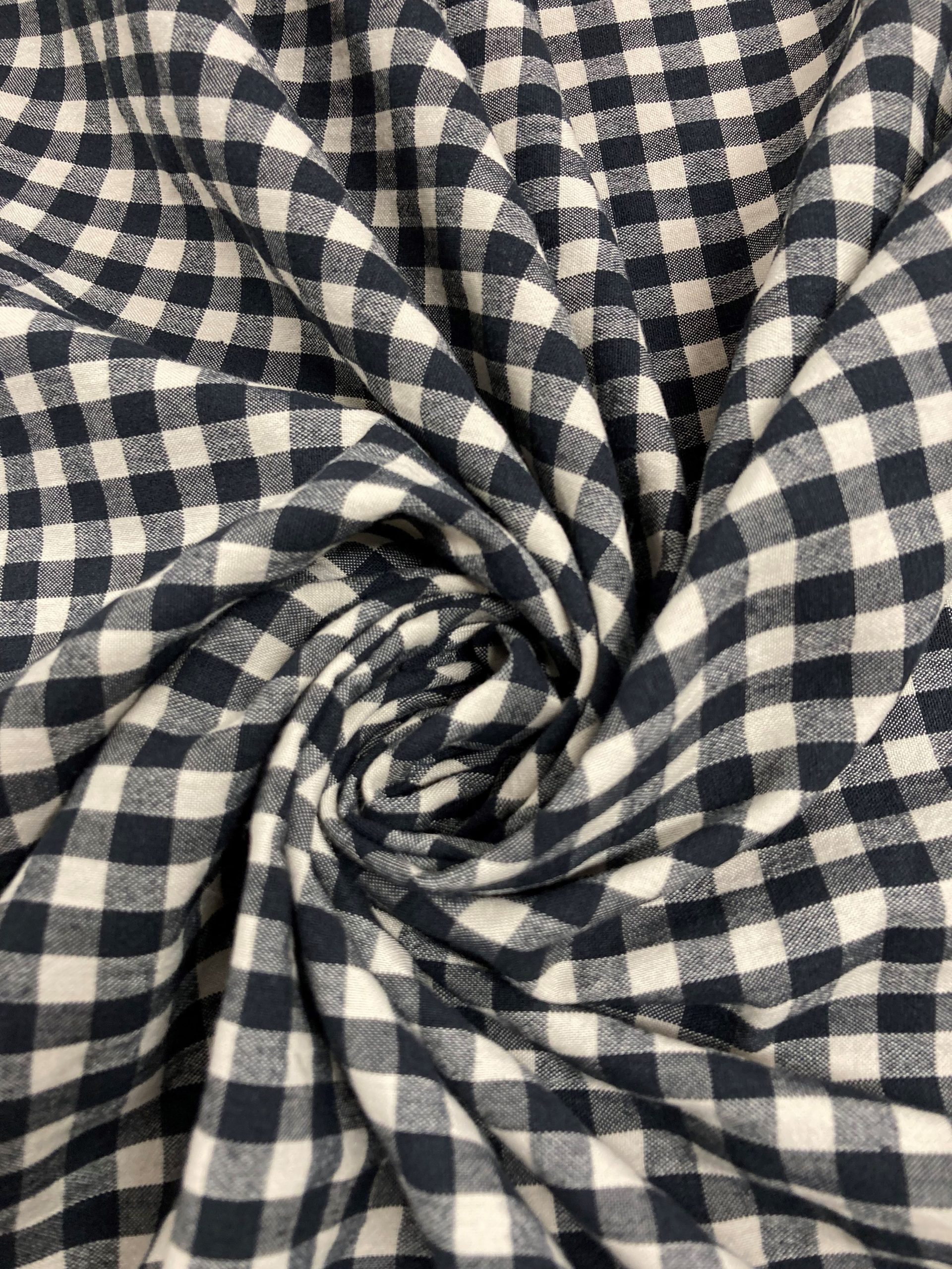 Vichy seersucker negro/hueso