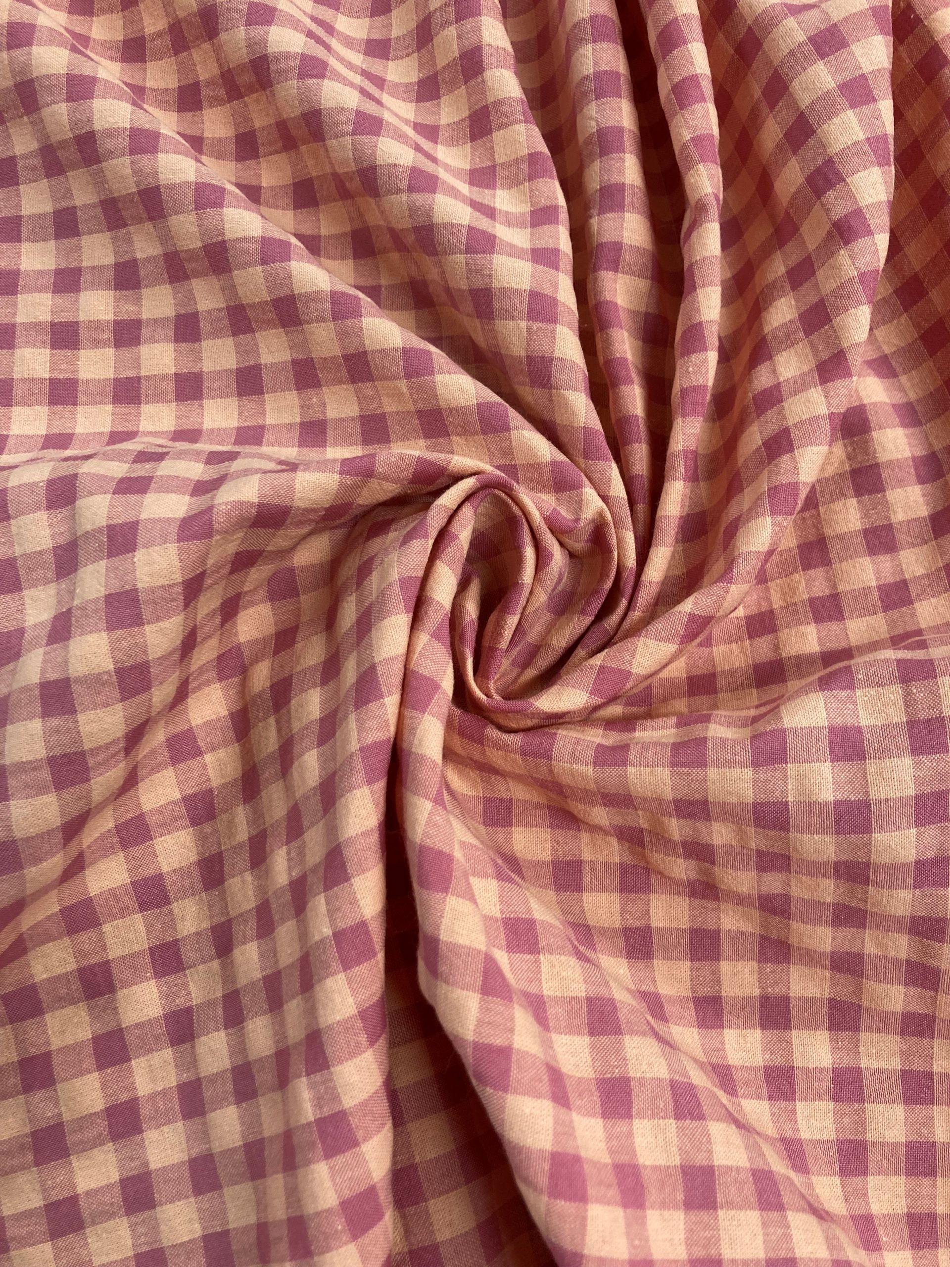 Vichy seersucker salmon/maquillaje