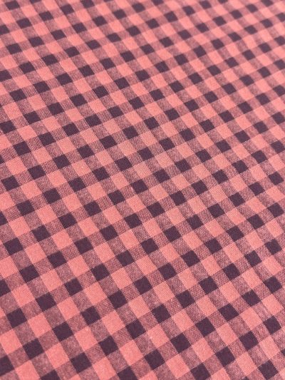 Vichy seersucker terra cotta/berenjena