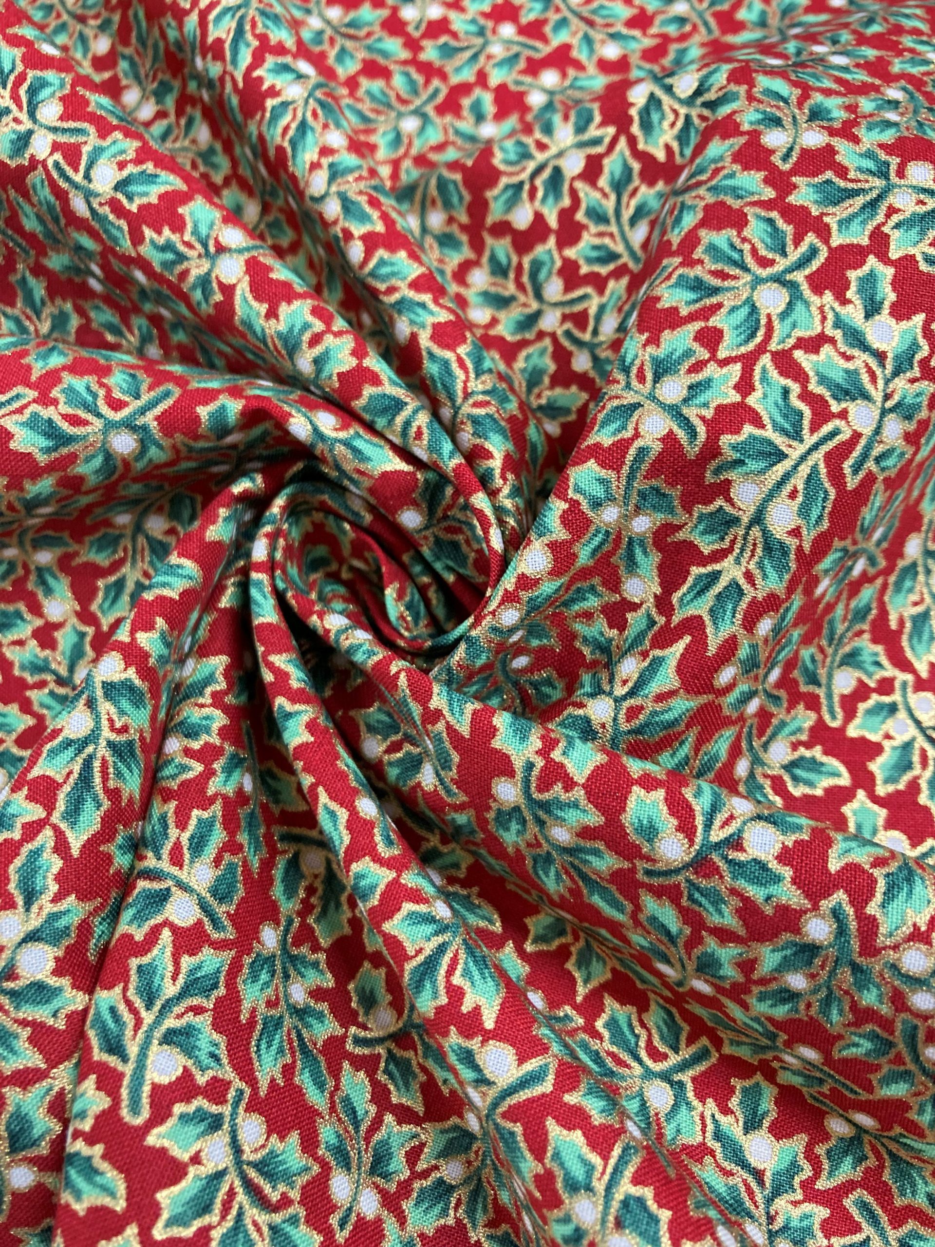 Algodón Navidad Acebo - Imagen 3