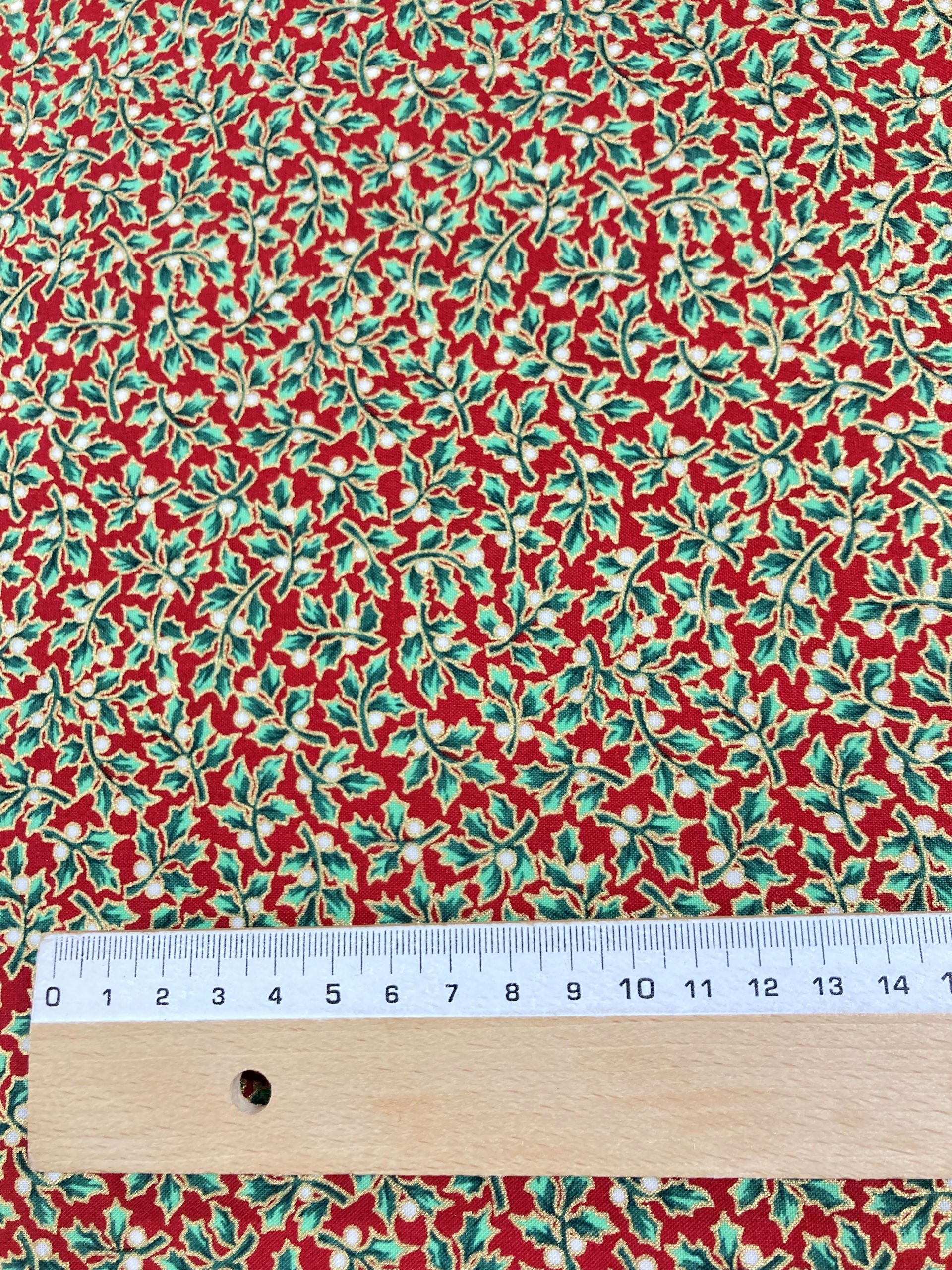 Algodón Navidad Acebo - Imagen 2