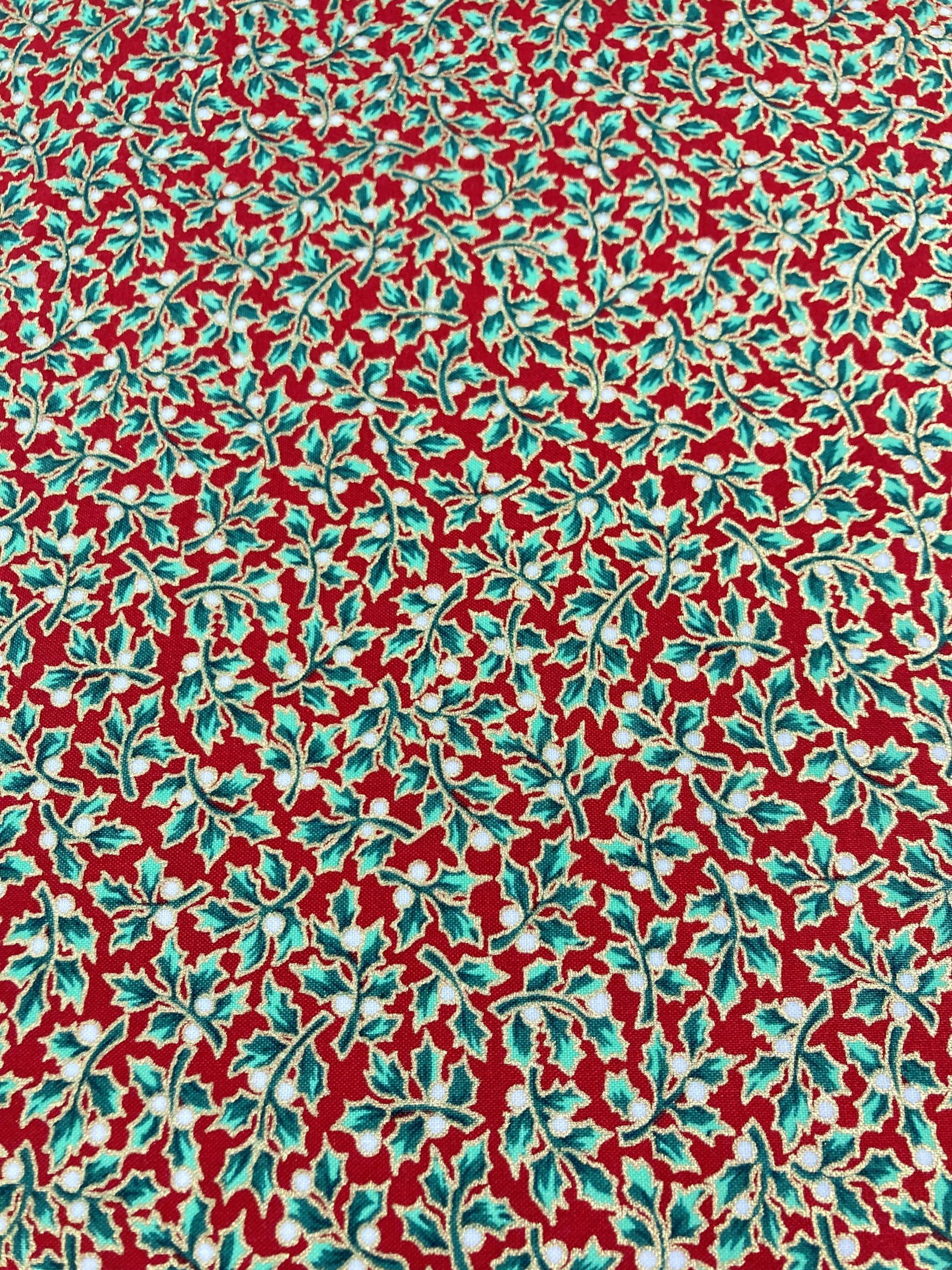 Algodón Navidad Acebo