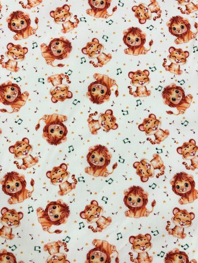 Algodón Pixel leoncitos