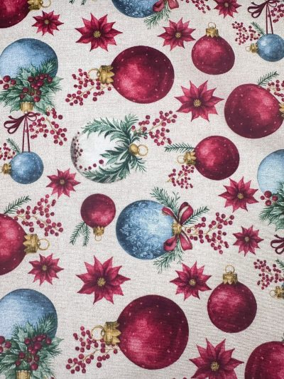 Loneta Navidad Bolas