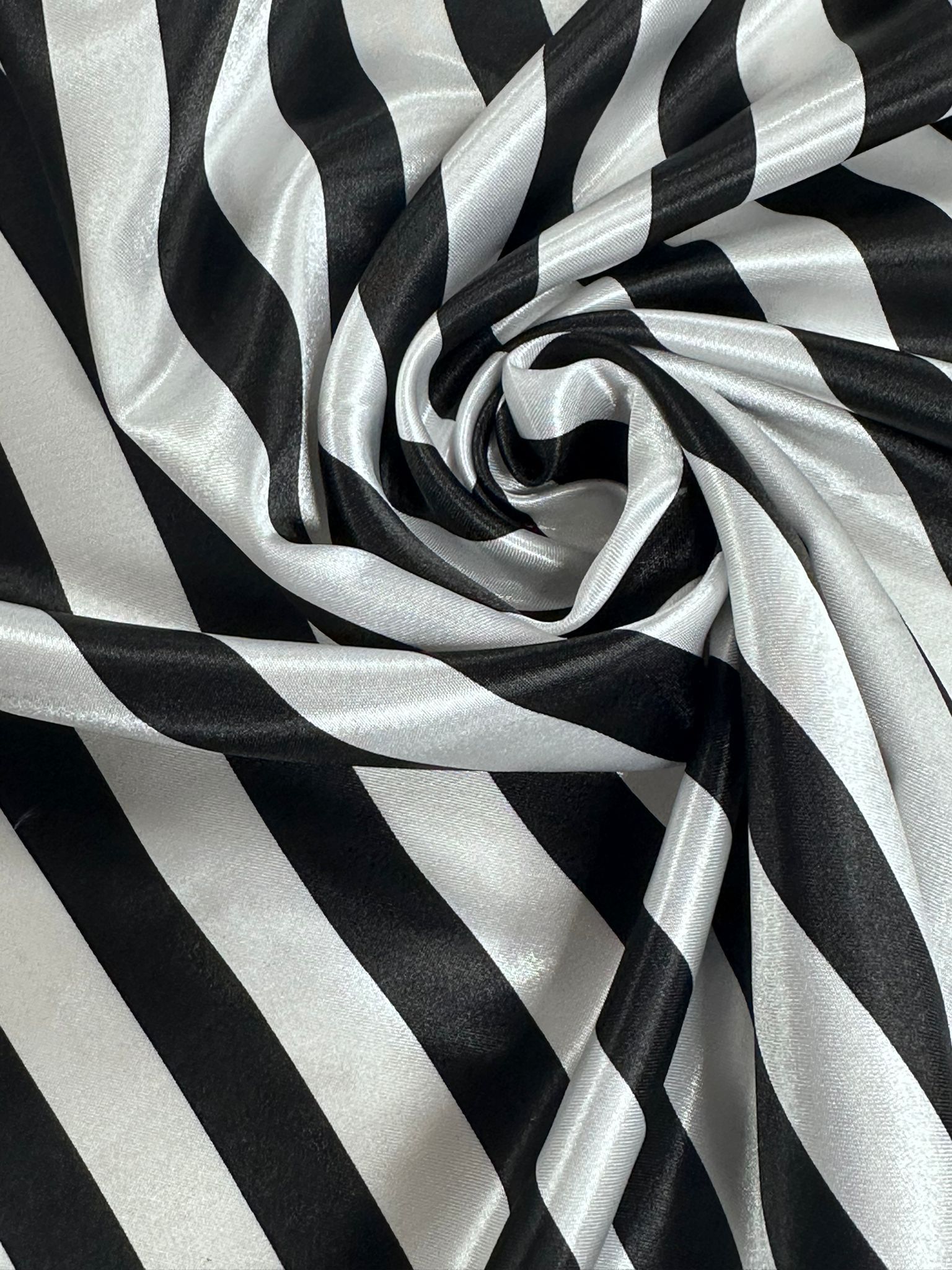 Raso rayas blanco/negro - Imagen 2