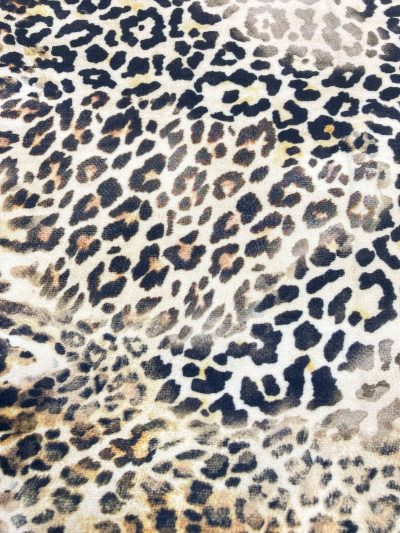 Crepé viscosa animal print